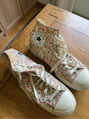 Converse Floral High-Top Sneakers